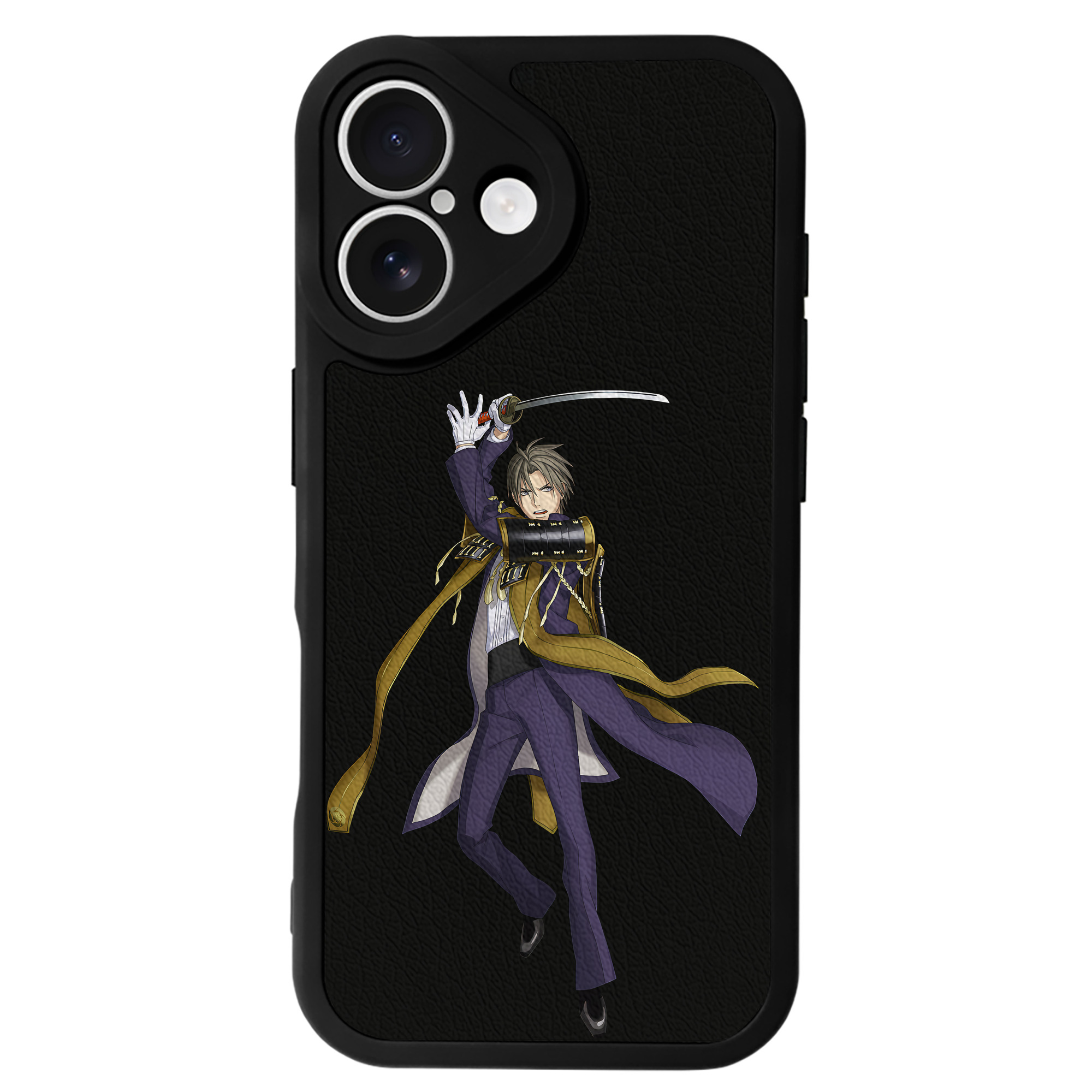 （画像用） 刀剣乱舞 Touken Ranbu 【iPhone 16シリーズ対応】シリコンスマホケース（レザー調） 材質：シリコン